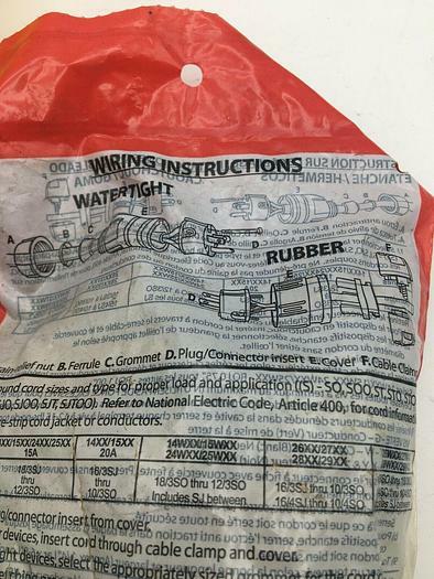 Hubbell & Legrand Lot of 2 Straight Blade Watertight Connector 15W47 NIP