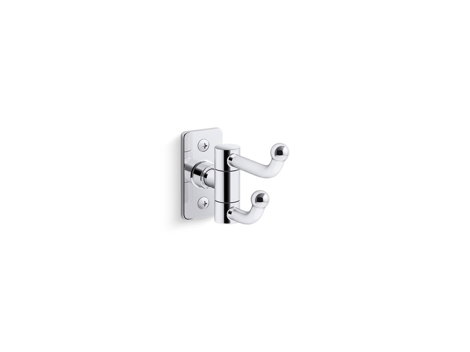 Kohler 35927-CP Double Robe Hook 0.62 lb Modern Design Durable SS