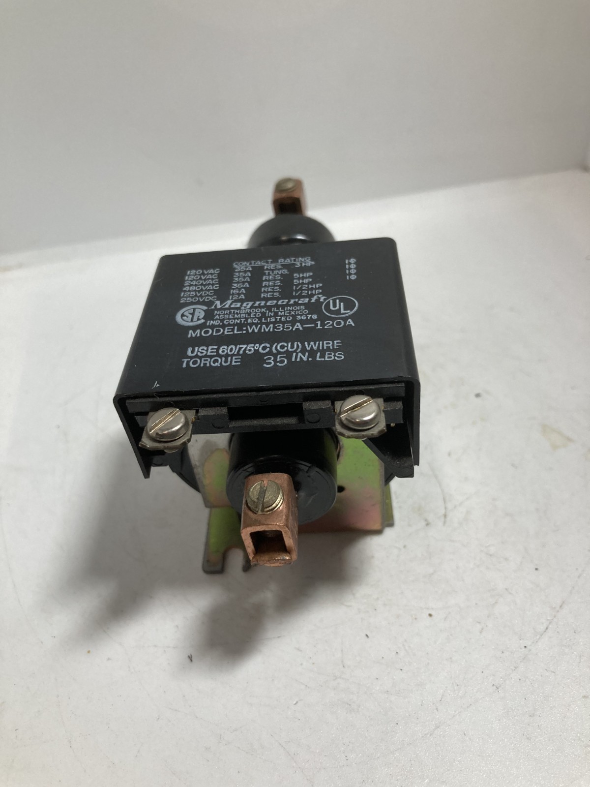 MAGNACRAFT WM35A-120A RELAY 120VAC TORQUE 35 IN. LBS NNB