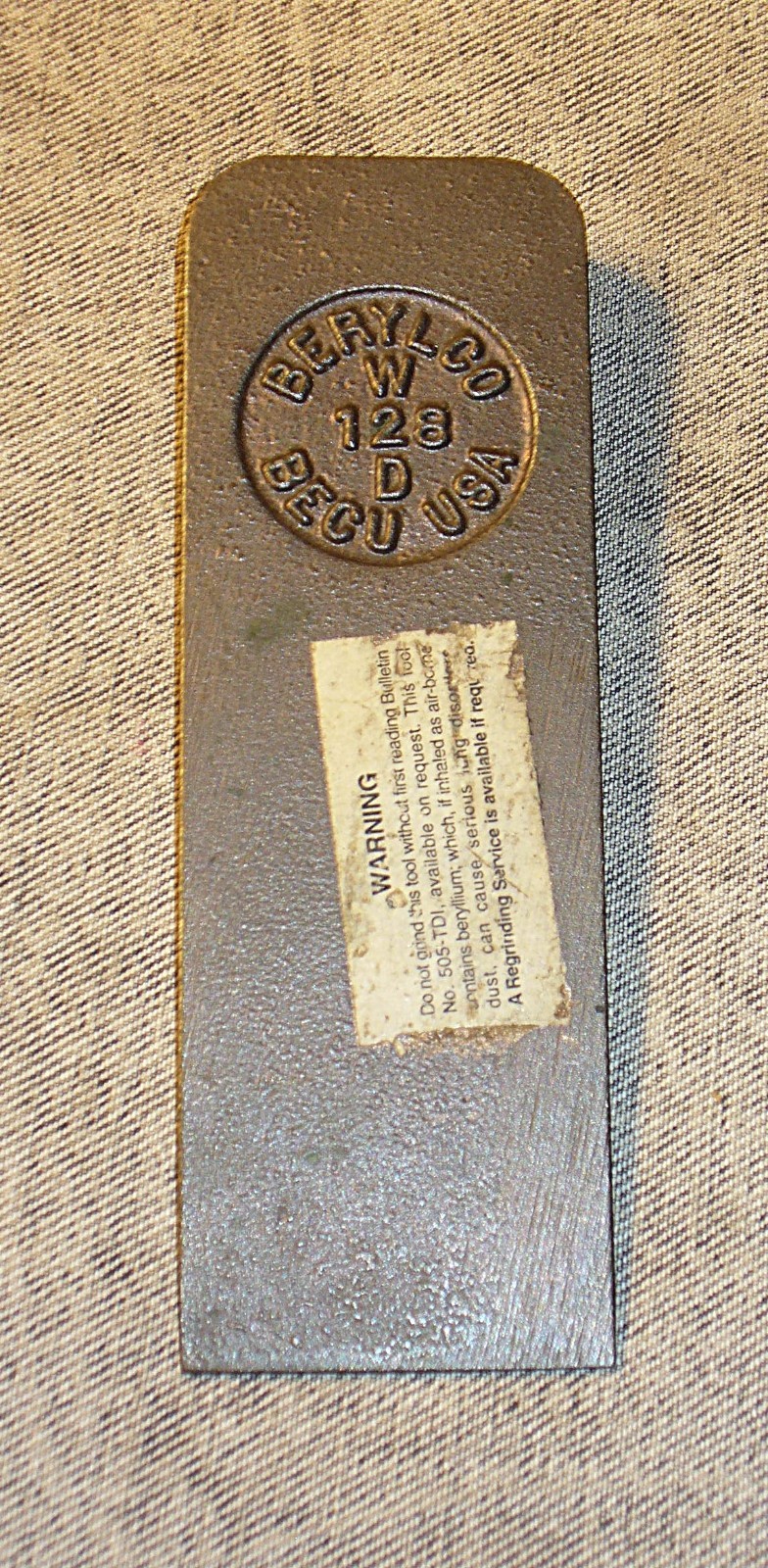 Berylco Non Sparking Flange Wedge W128D