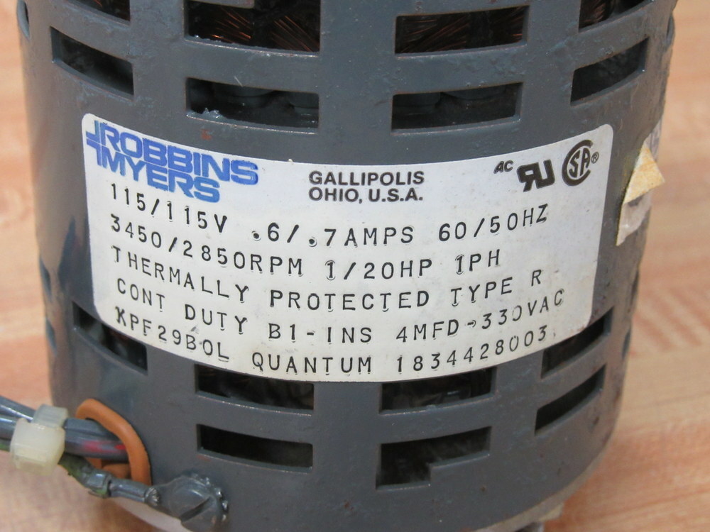 Robbins & Myers 1834428003 Motor XPF29B0L 3450/2850RPM