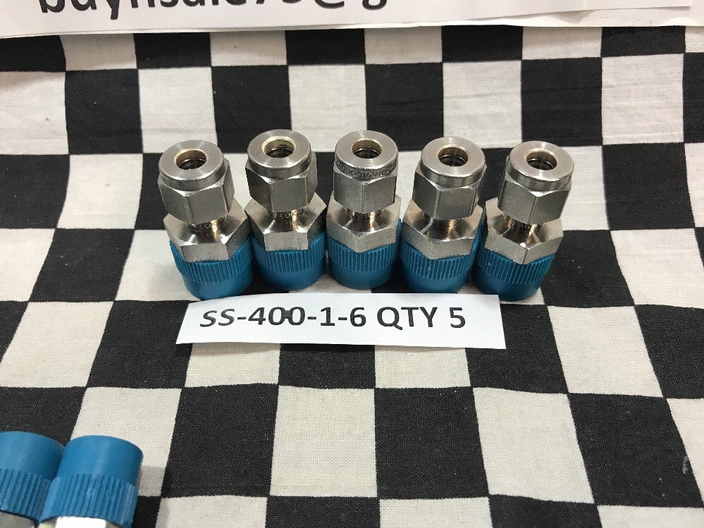 19x SWAGELOK Male Connector 1/4″ T, SS-400-1-4, SS-400-1-6, SS-400-1-2 #1549F1