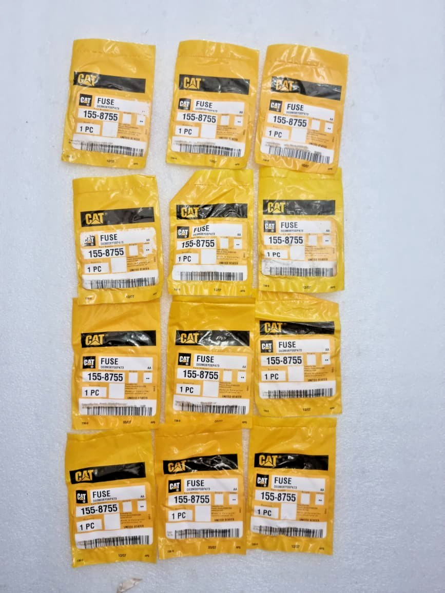 LOT OF 12 PCS CAT Caterpillar 155-8755 Fuse New OEM Sealed 1558755 Made In USA