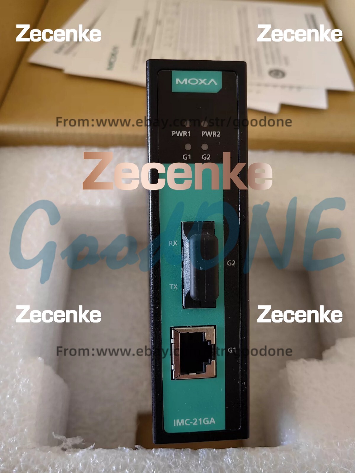 1PC NEW MOXA IMC-21GA-SX-SC Gigabit Multimode Transceiver SC Interface