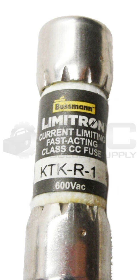 LOT OF 4 NEW BUSSMANN KTK-R-1 LIMITRON FUSE 1A 600VAC