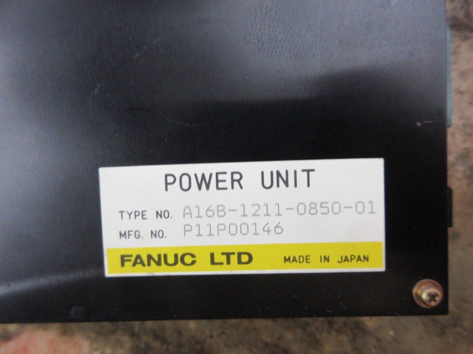 FANUC POWER SUPPLY A16B-1211-0850-01 WARRANTY