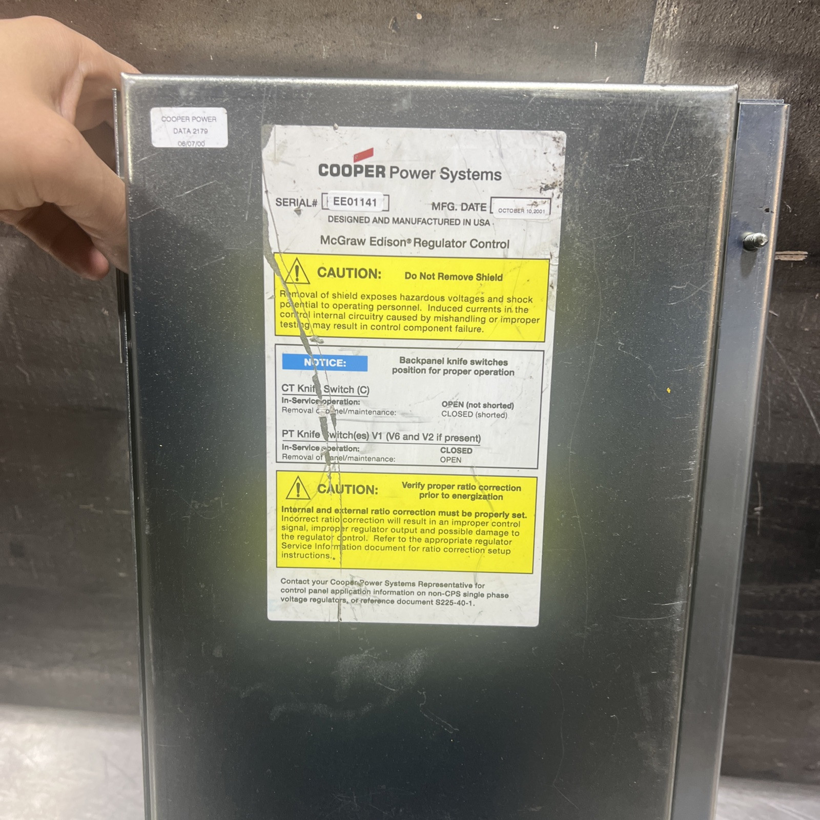 COOPER POWER SYSTEMS CL-5E REGULATOR CONTROL MCGRAW-EDISON CL-5 Used Surplus