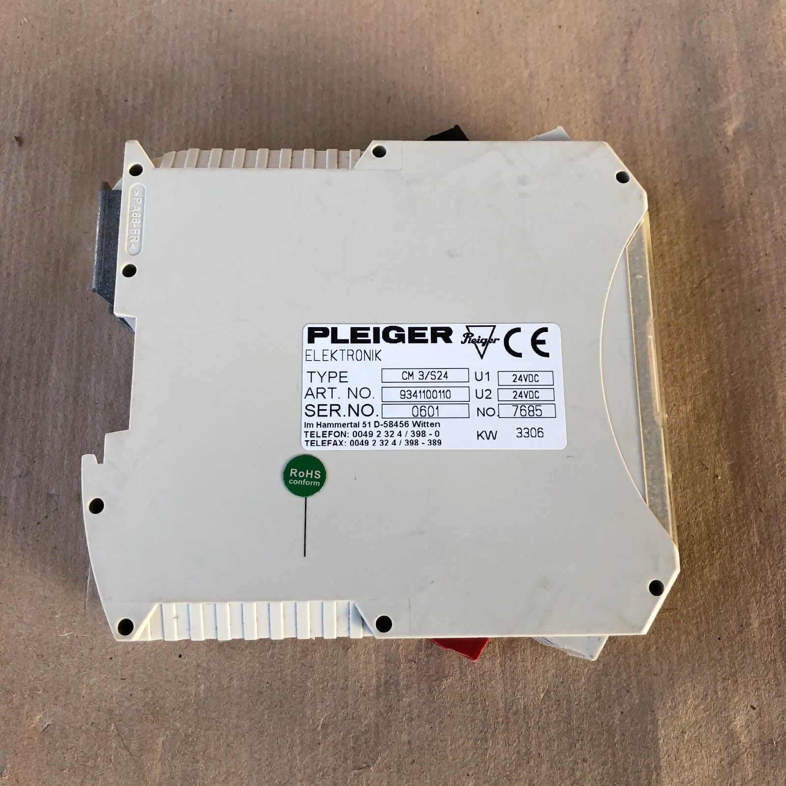 Pleiger CM3/S24 Control Module 9341100110