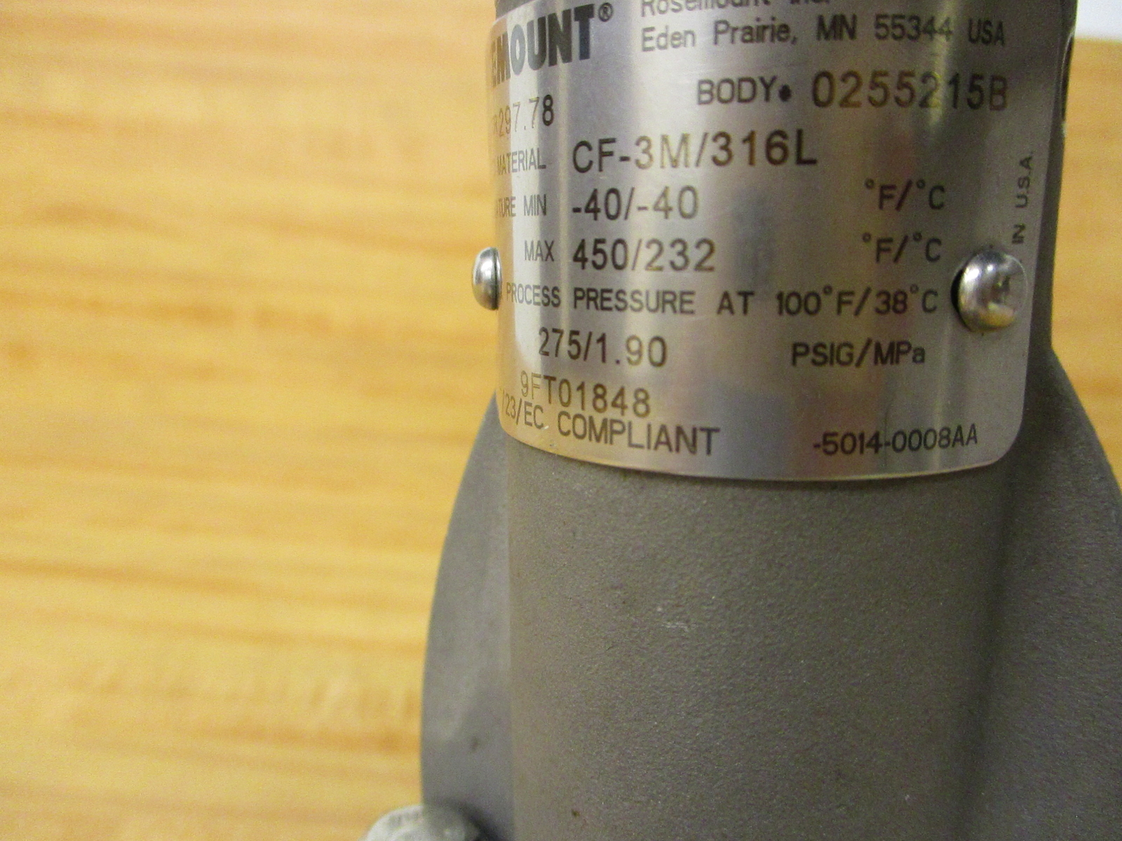 Rosemount 8800DF010SA1N1D1I5M5Q4 Vortex Flowmeter Series 8800