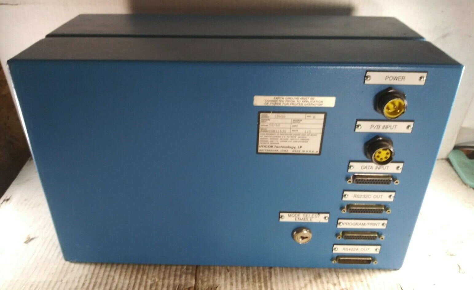 1 USED UTICOR TECHNOLOGY 58454 WELDER CONTROL BOX ***MAKE OFFER***