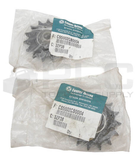 LOT OF 2 NEW FENNER DRIVES CS5002CB0004 IDLER SPROCKET 15 TOOTH 3ZP38