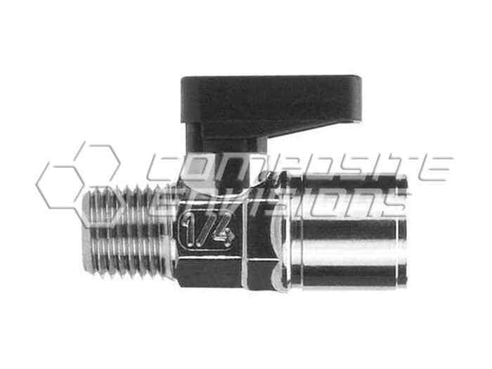 1/4″ MNPT X FNPT CHROME BRASS BALL VALVE 2-WAY