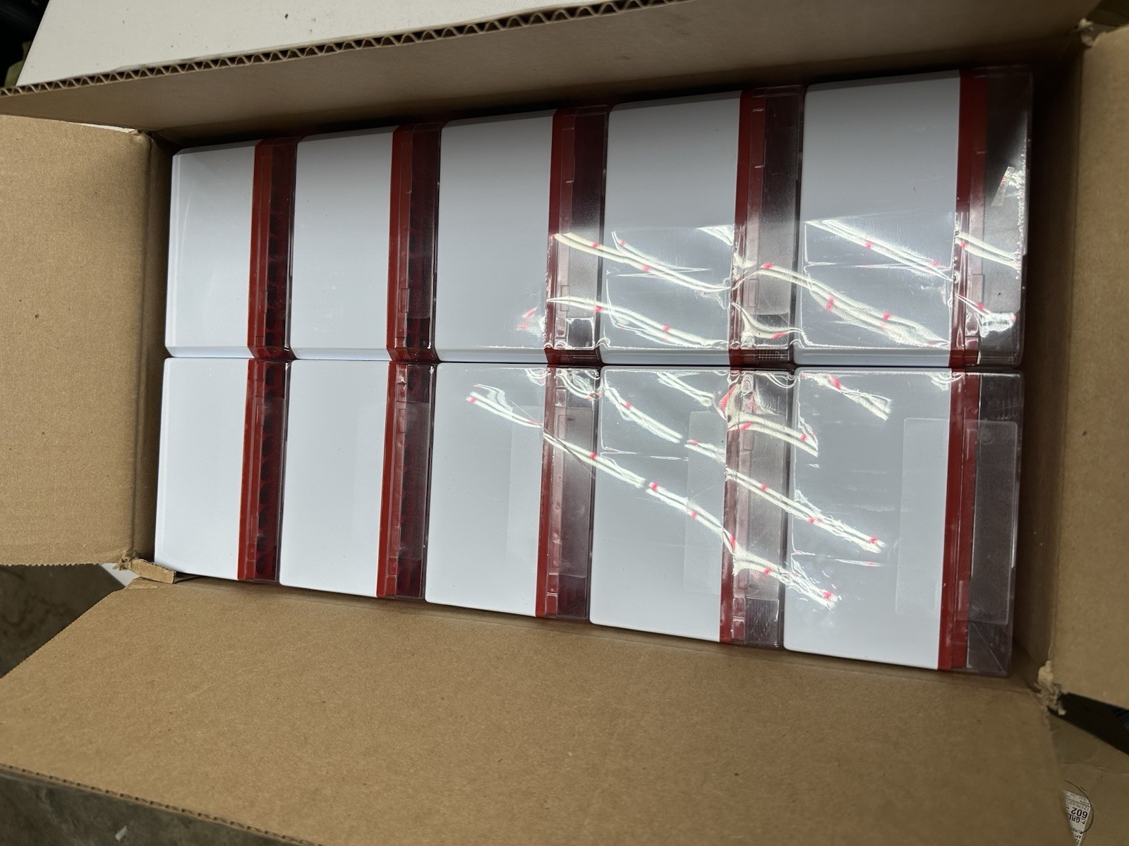(QTY 10) Simport Cat# 61812-R Cryostore Storage Box For 3 to 5ml Tubes/ Red