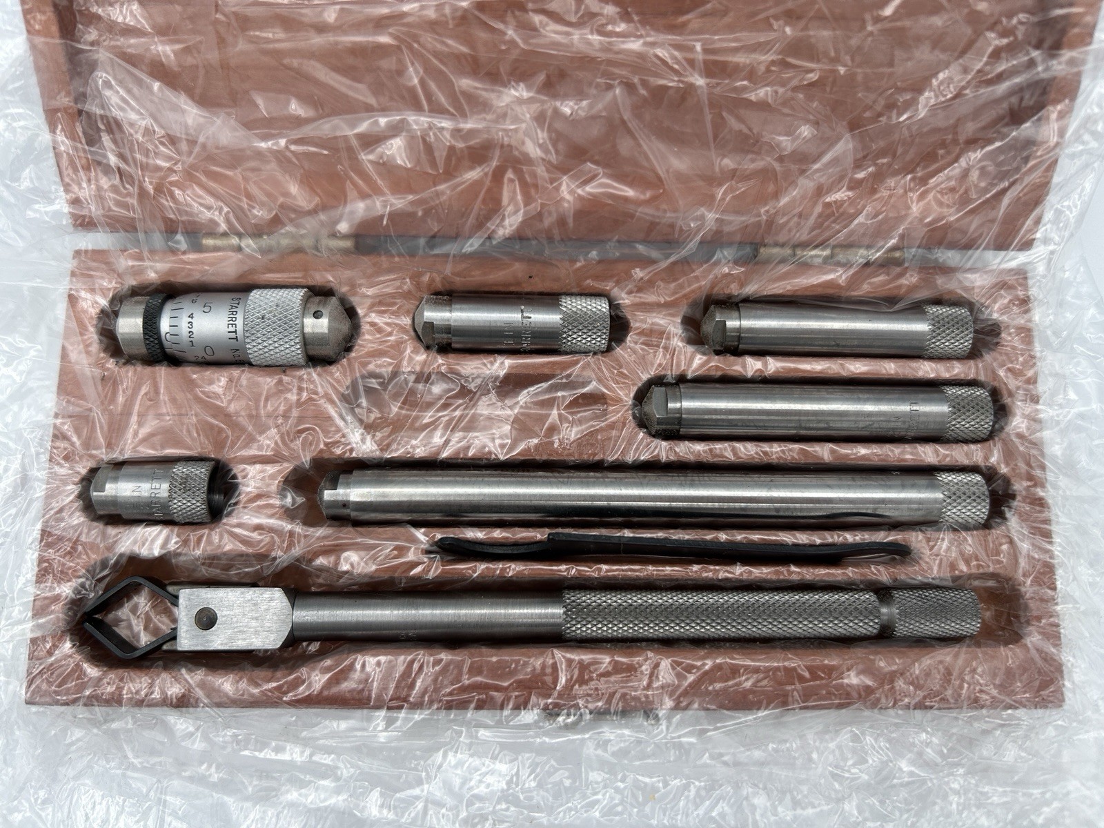 Starrett S906Z Depth Inside Outside Micrometer Set 230, 436, 445 Boxes & Papers