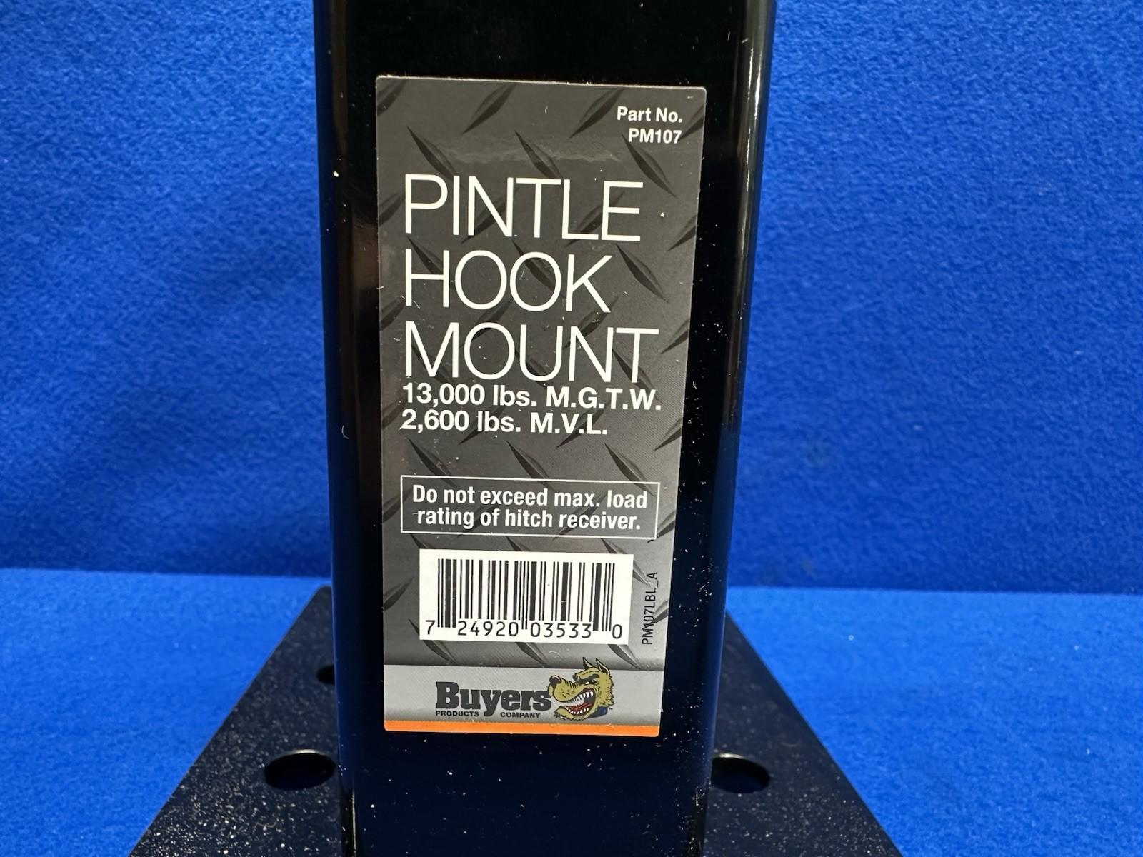 Buyers Products Pm107 Pintle Hook Mount