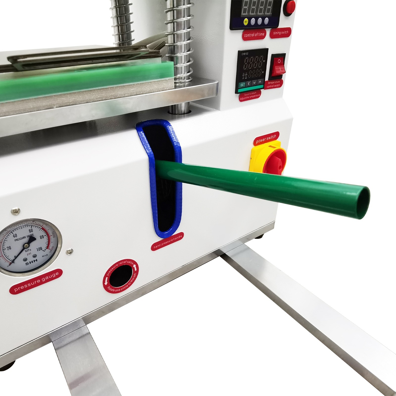 110V 1500W Vulcanizing Machine 50-350℃ Desktop Flat Plate for Rubber Plastic