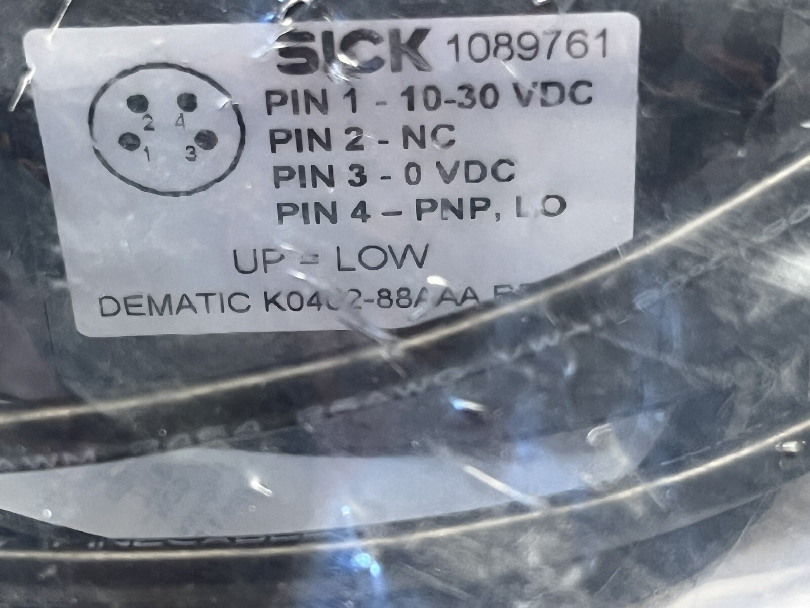 New Sick 1089761 ZLD18-CPZ5E2S01P02 Dematic Wx 2103 D-79183 K0402 88AAA Rev AE