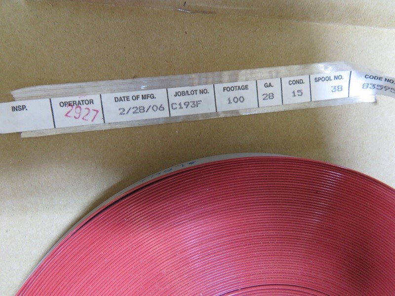 Alpha wire 3580/15 SL005 Qty of 75 per Lot Flat Ribbon Cable Gray 15 Conductors