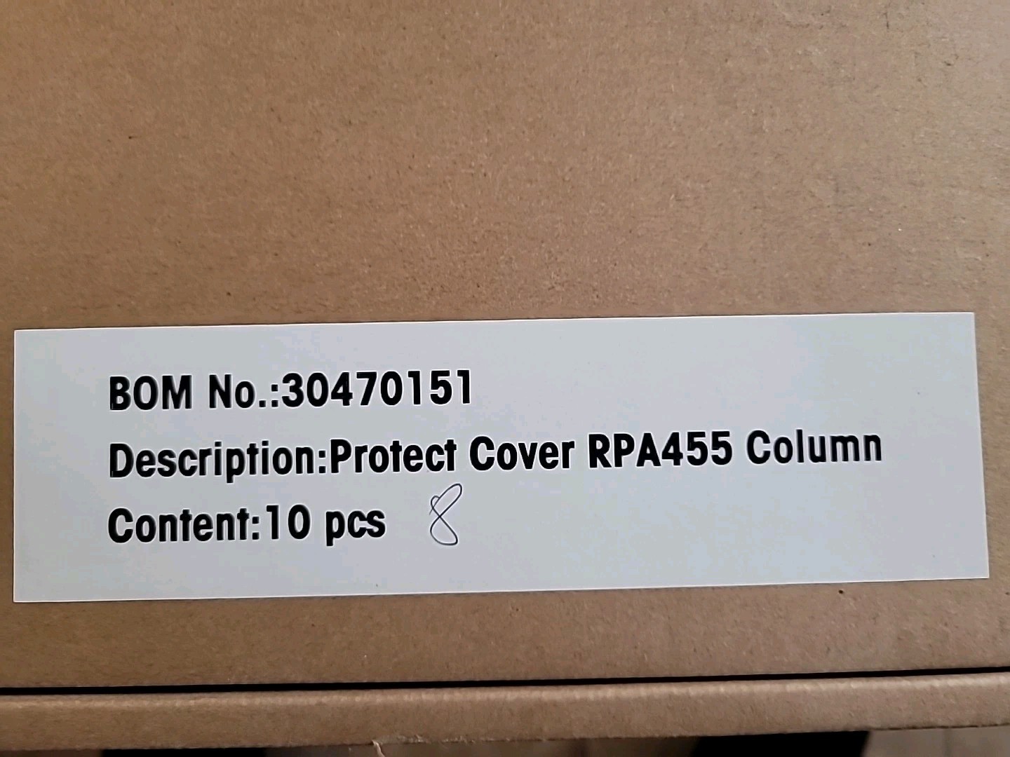 Mettler Toledo RPA455 Scale Protective Column Cover (MBO 30470150) 8 PCS. NEW