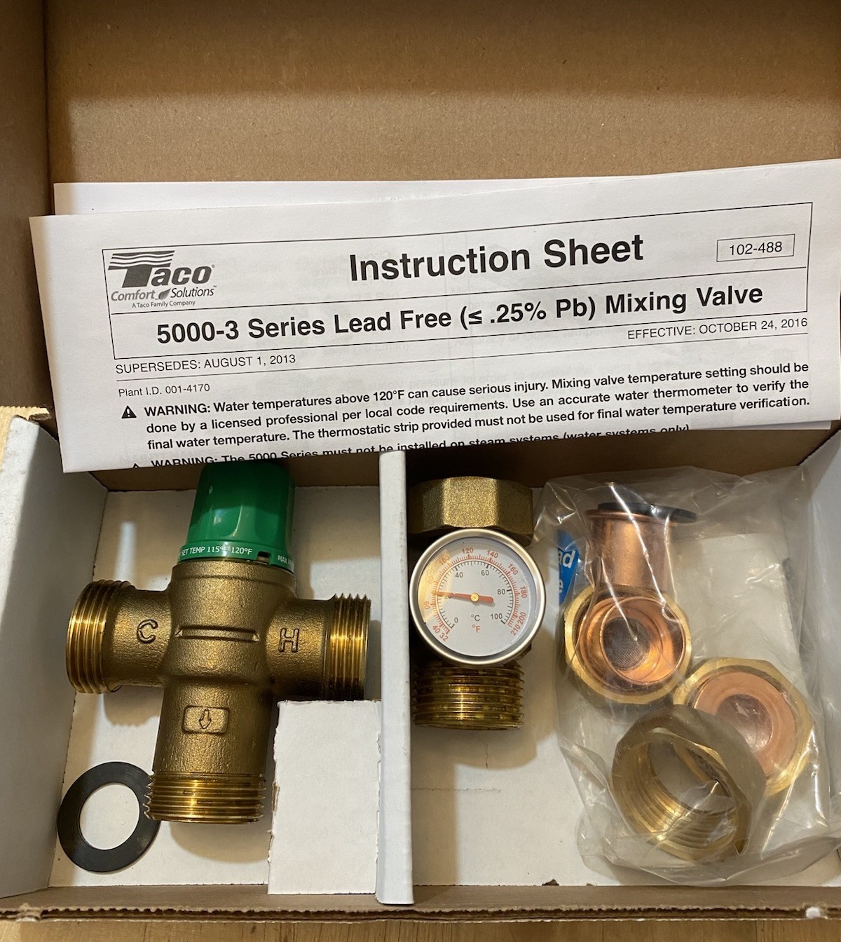 Taco 5003-C3-G Mixing Valve NIB