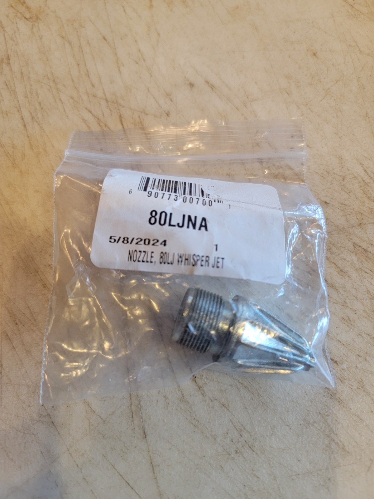 Guardair 80LJNA Aluminum Airgun Nozzle, 2-3/32″ L, 3/4″ UNF Thread.