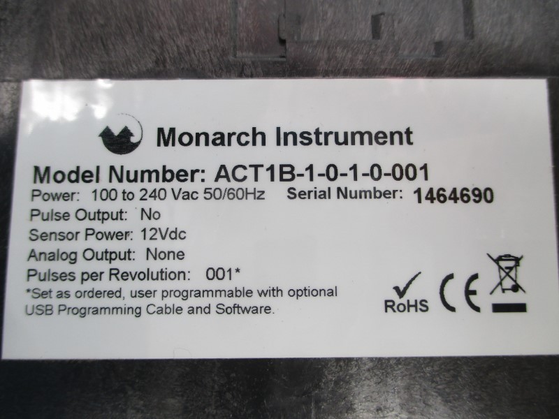 MONARCH INSTRUMENT ACT1B-1-0-1-0-001 100-240VAC NSNP