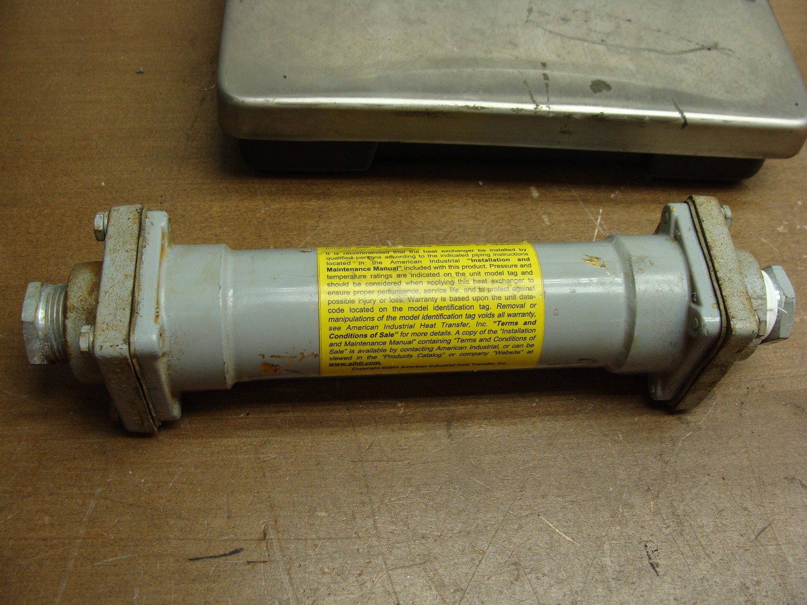 AMERICAN INDUSTRIAL HEAT TRANSFER INC. HEAT EXCHANGER AB-401-A4-SP 300PSI 300°F