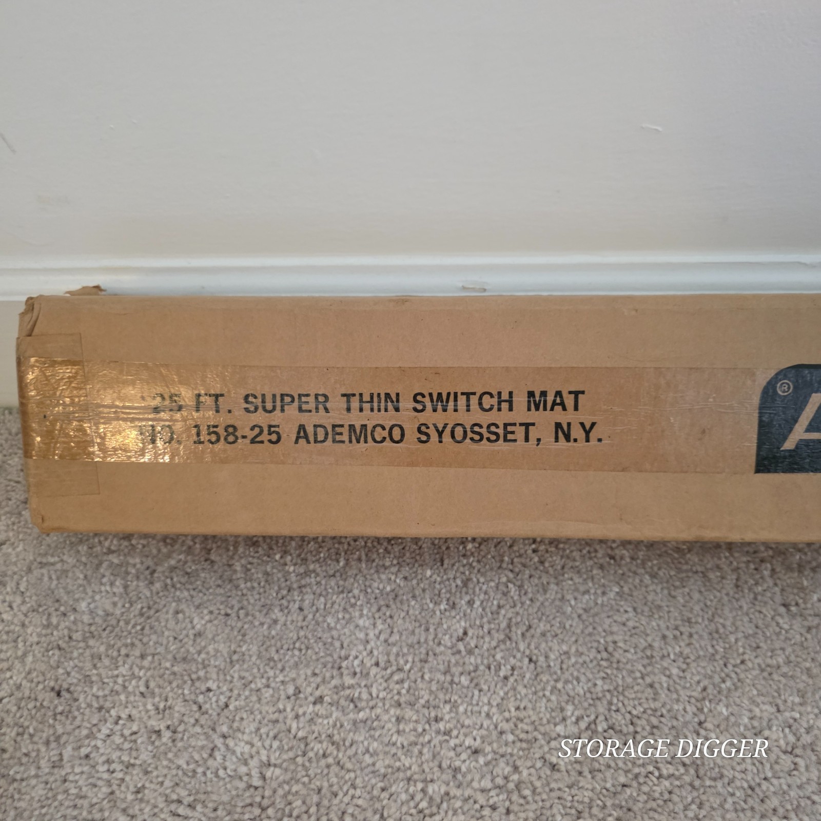 Vintage Ademco Super Thin Switch Mat No. 158 Pressure Sensitive Floor Switch