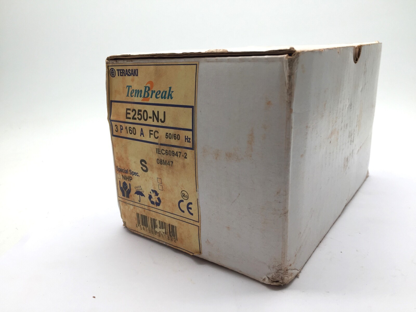TERASAKI TemBreak 2 E250-NJ Circuit Breaker 160A 3P 19kA at 415V
