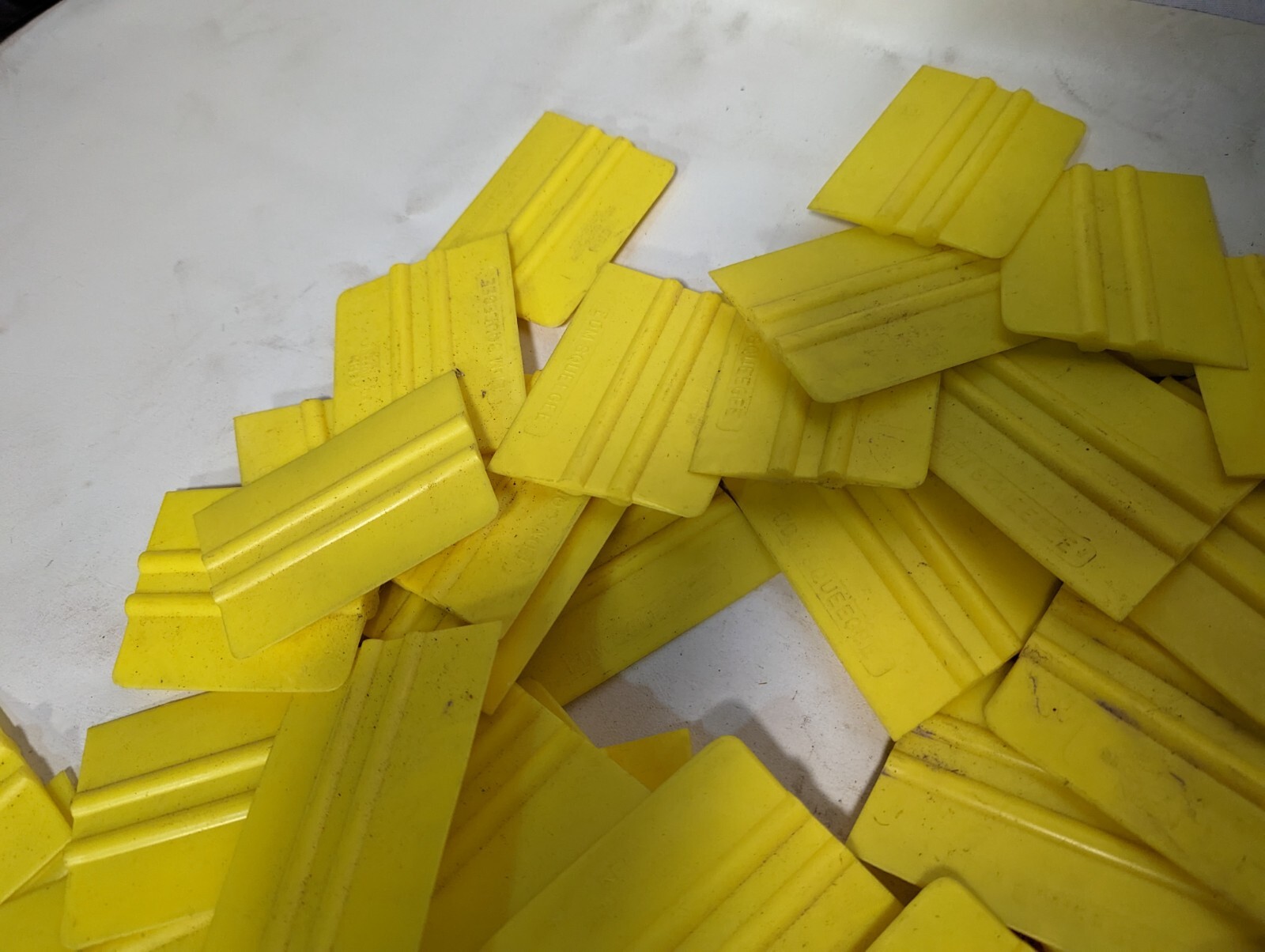 Lot of Kern EDM squeegees, 4 in x 3 in, as pictured