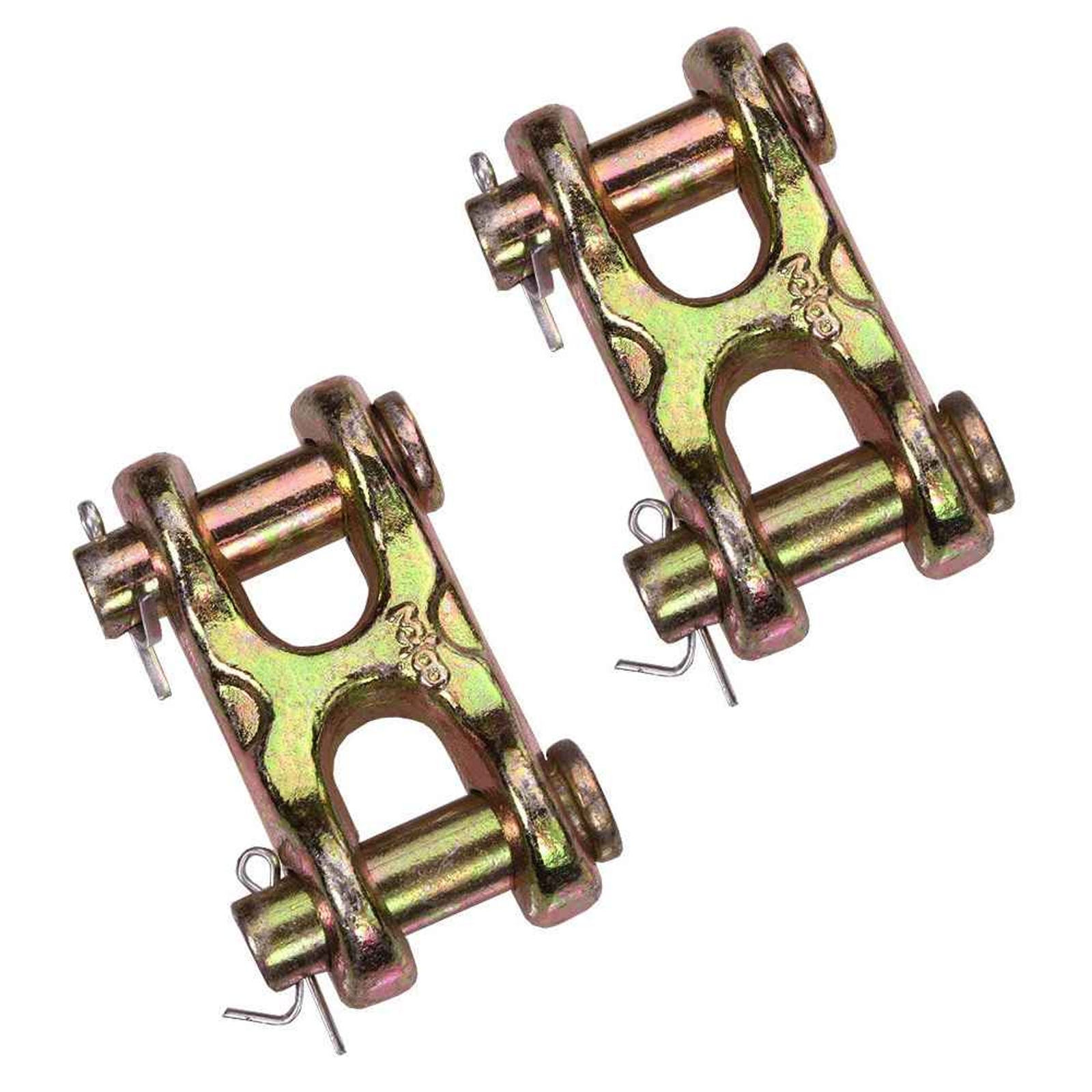 US Cargo Control 3/8 Inch Grade 70 Twin Clevis Link 2 Pack