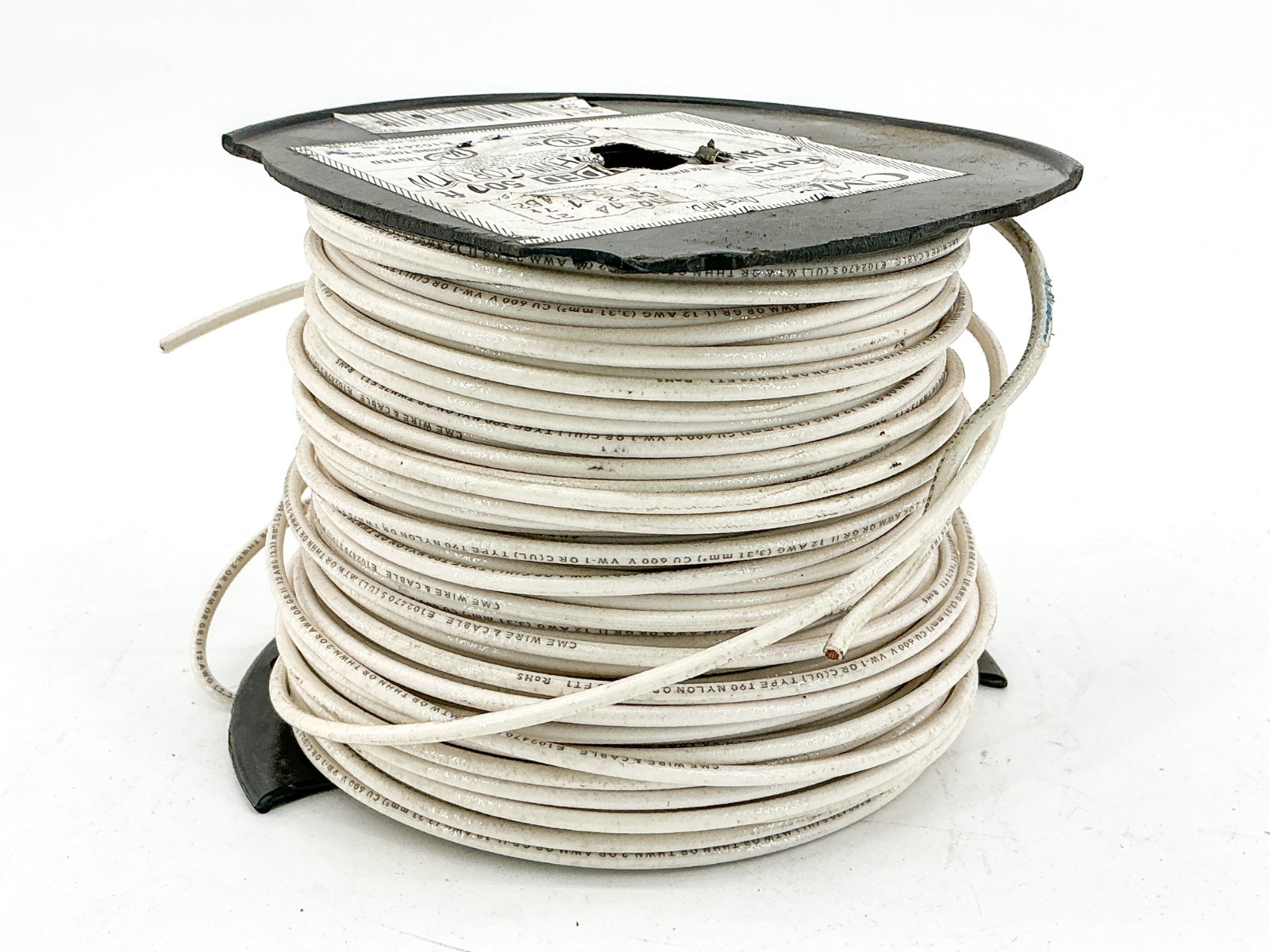 CME E102470 12AWG Stranded THHN OR THWN-2 OR MTW White 300+ft 7.11LB