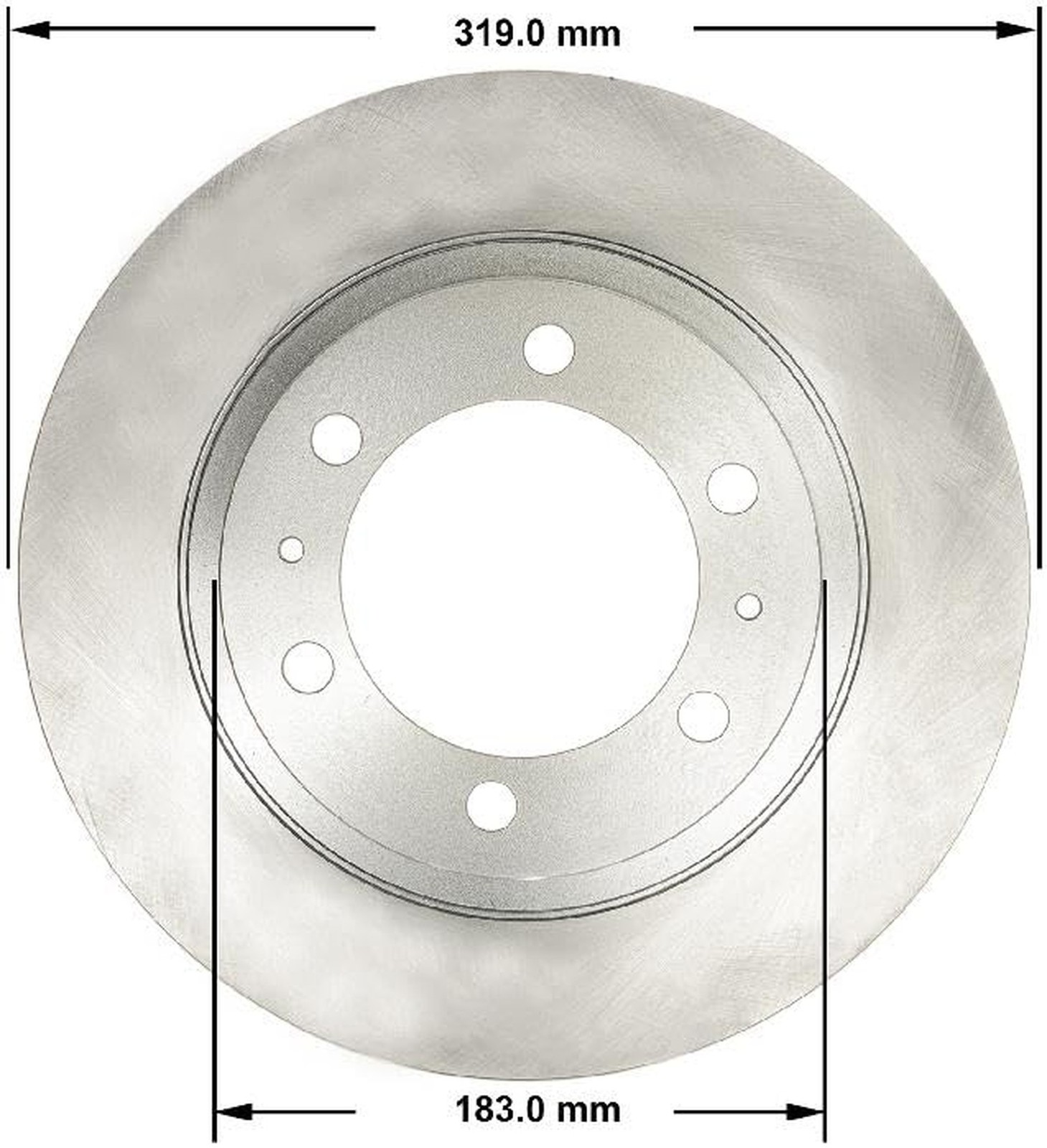 Bendix Premium PRT5819 Front Brake Rotor for Toyota 4Runner 2009-2008, FJ Cru…