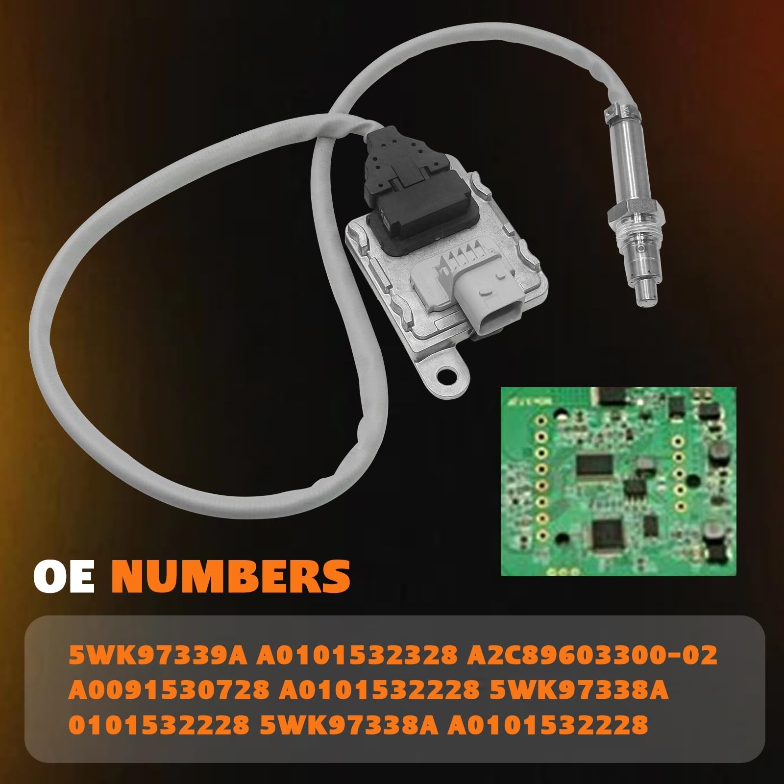 5WK97339A NOx Sensor Outlet Nitrogen Oxide Sensor Compatible for Detroit DD13…