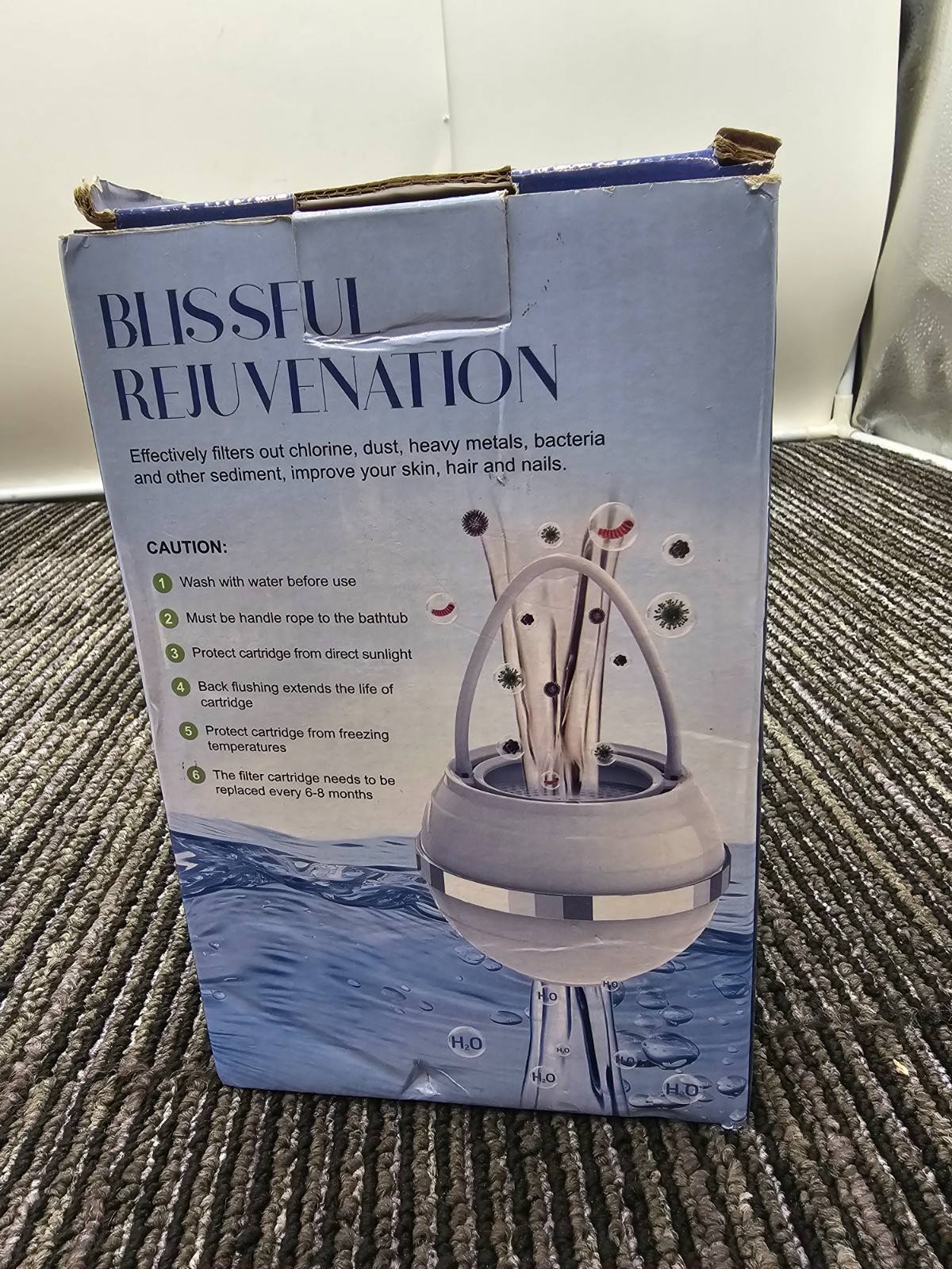 Blissful Rejuvenation Bath Filter 30-60PSI Pressure Range 2-3gpm at 60psi Flow