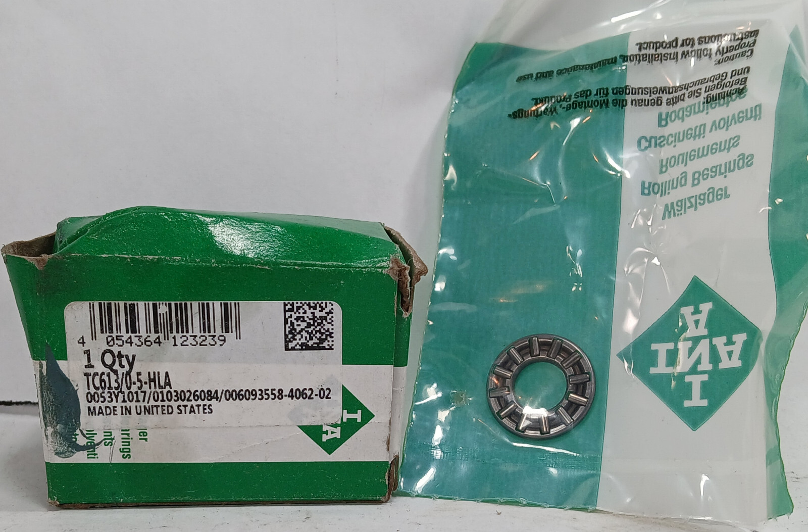 1 NEW INA TC613/0-5-HLA NEEDLE ROLLER THRUST BEARING NIB ***MAKE OFFER***