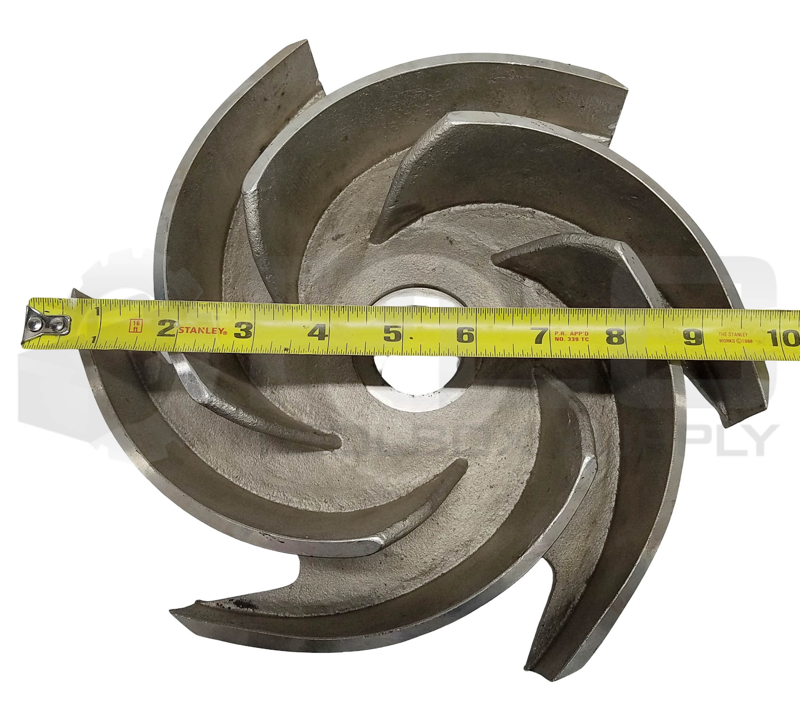 GOULDS PUMP IMPELLER ID: 1-3/8″ OD: 10″ W: 4″