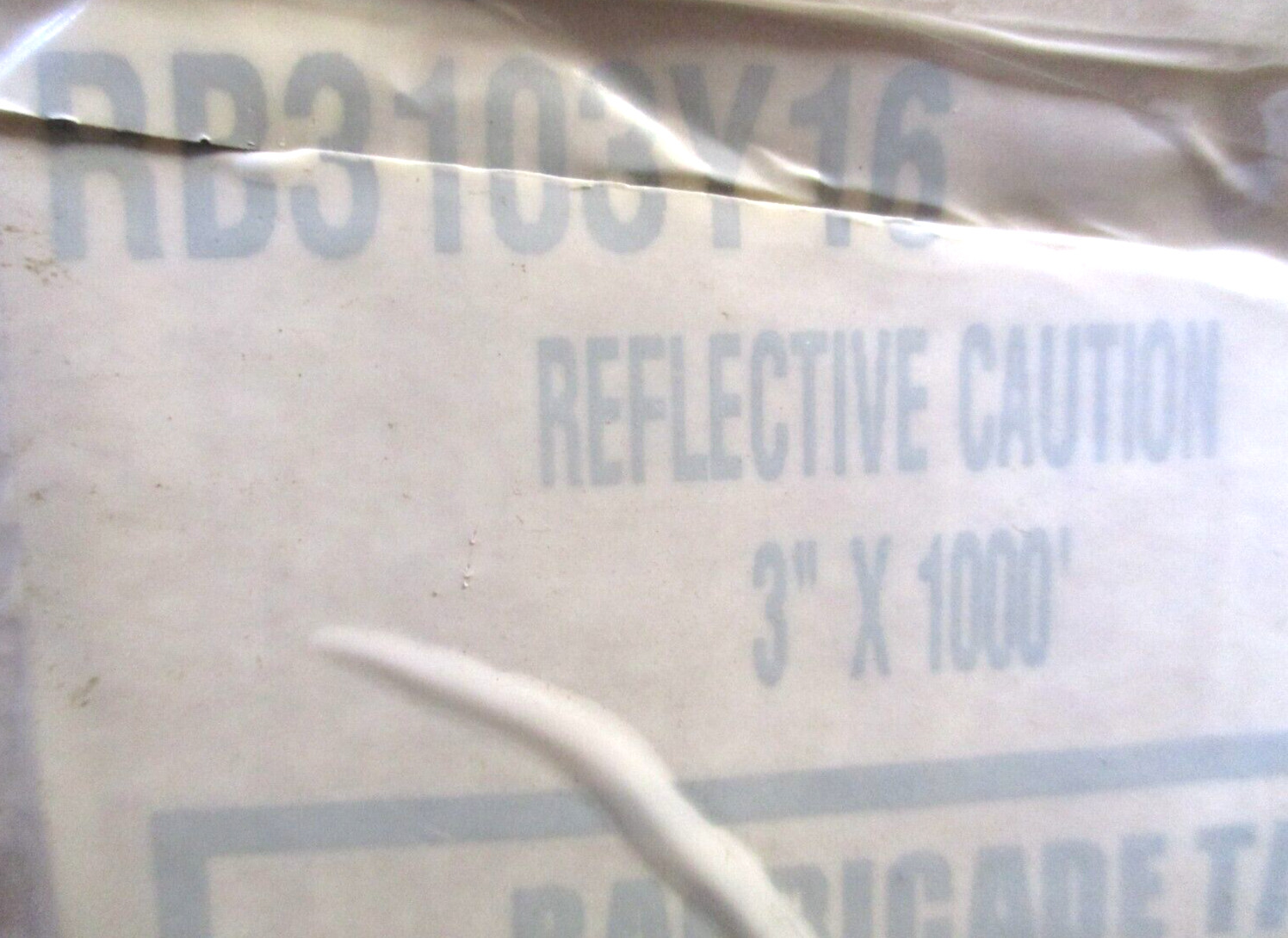 PRESCO, RB3103Y16, 3″ X 1000′, CAUTION REFLECTIVE TAPE, LOT OF 8 ROLLS , SURPLUS