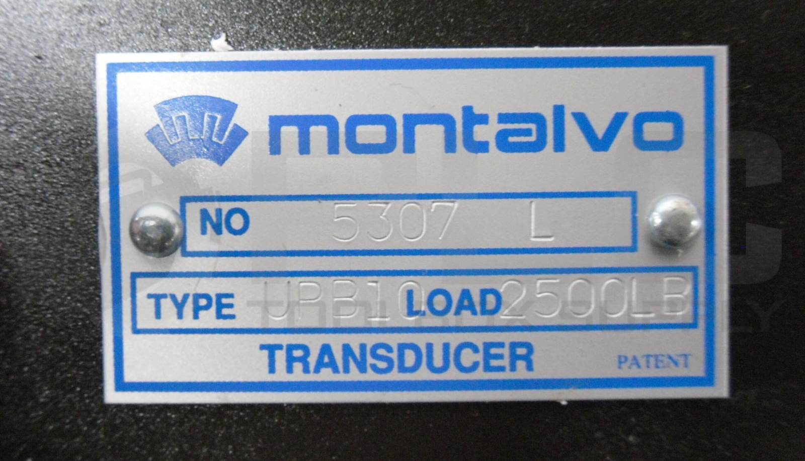 NEW MONTALVO 5307 L TRANSDUCER TYPE UPB10 2500LB LOAD CELL