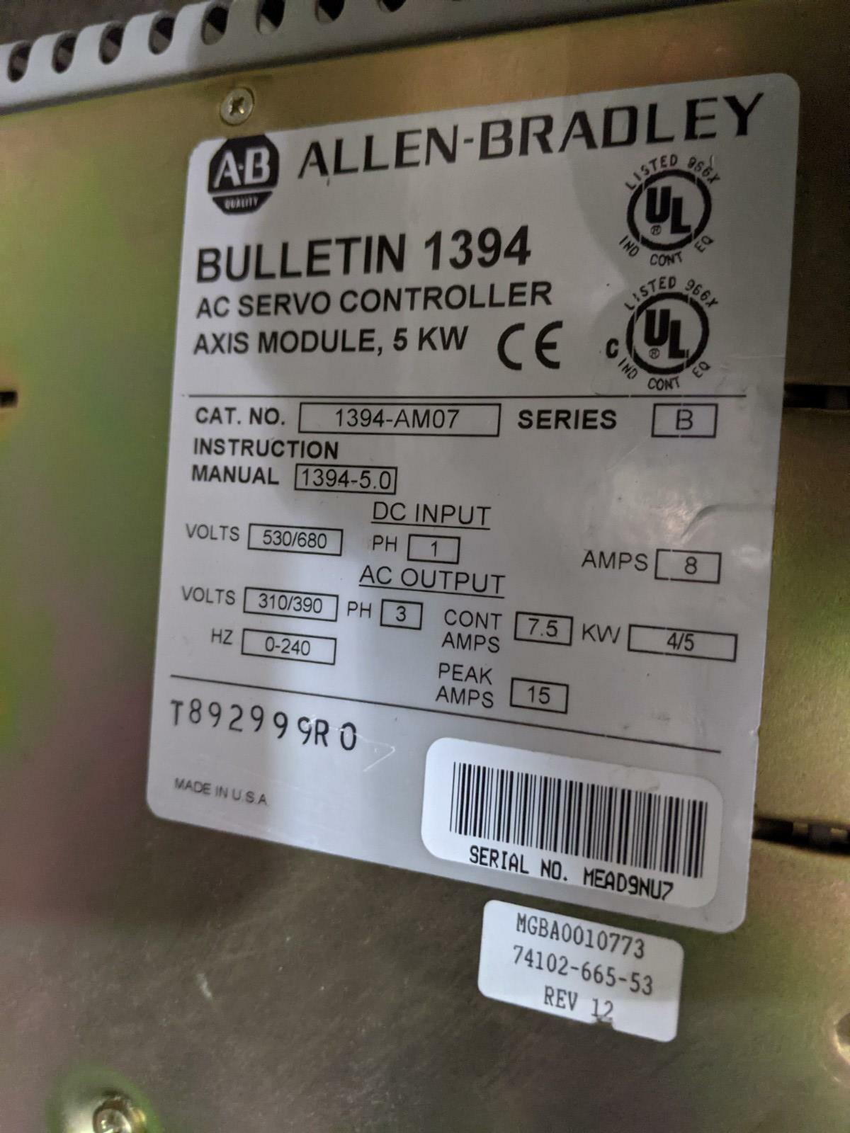 Allen Bradley 1394-AM07 AC Servo Controller Axis Module