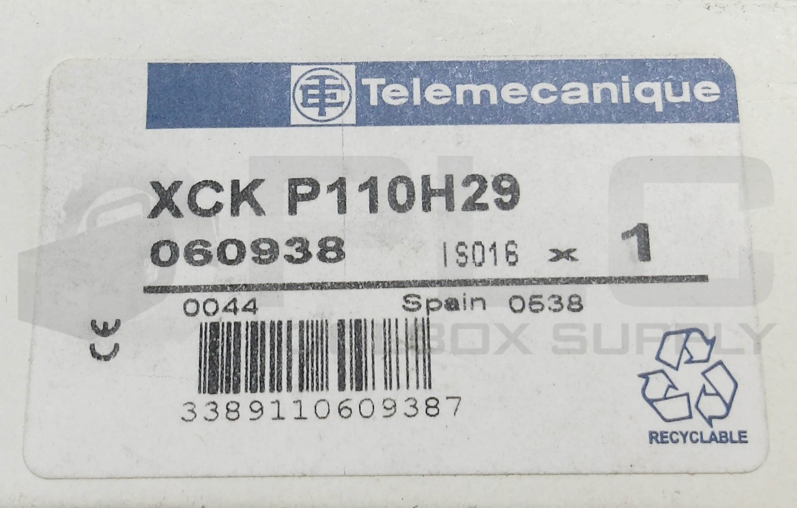 NEW TELEMECANIQUE XCK P110H29 LIMIT SWITCH 500V 3A 060938 *READ*