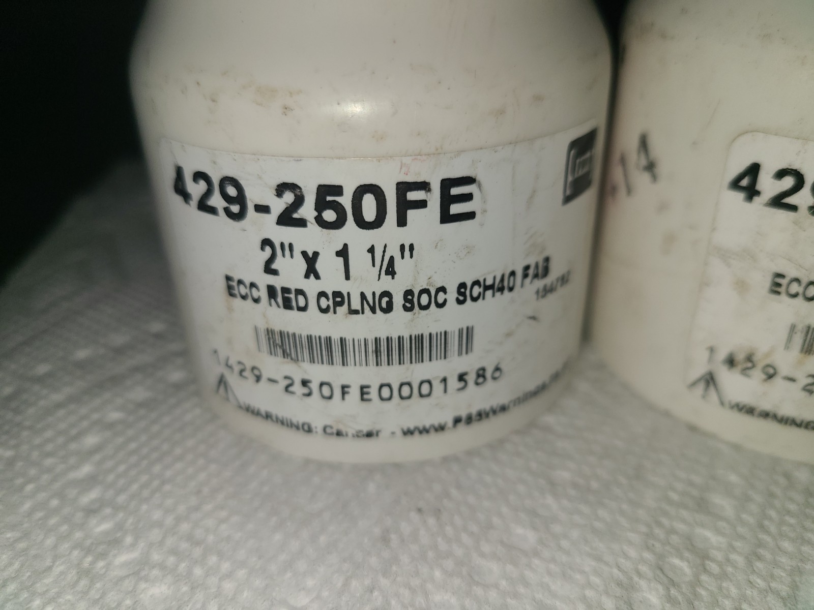 Spears 429-250FE 2 X 1-1/4 PVC ECCENTRIC REDUCER COUPLING SOC SCH40