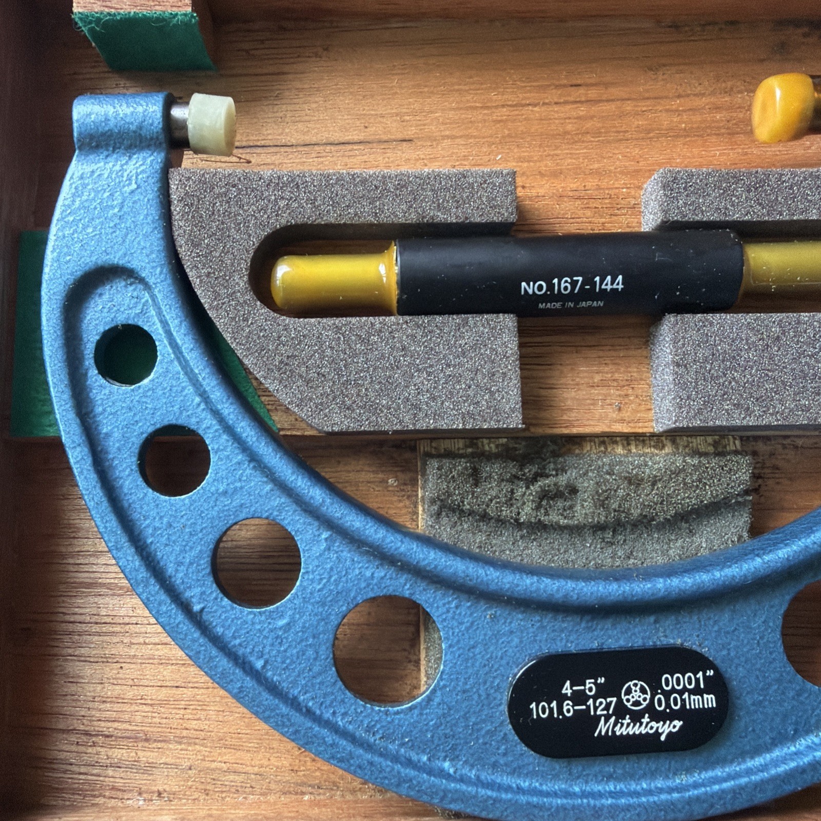 Mitutoyo Japan Combimike 4-5 101.6 -127mm With Case Digit Micrometer Vintage