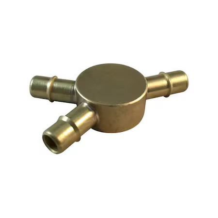Mem-Co Y3 Wye, Brass, Barbed1/8In, 1/8In, 1/8In