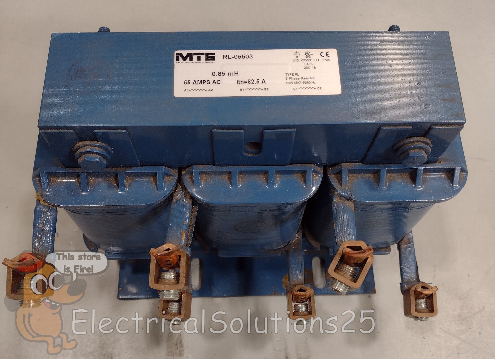 MTE CORPORATION 55 Amp Line Reactor RL-05503 FREE SHIPPING