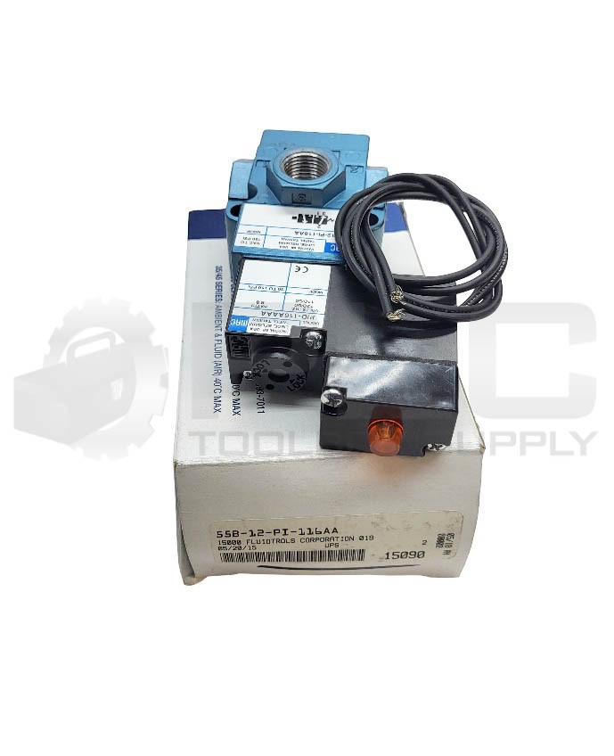 NEW MAC 55B-12-PI-116AA SOLENOID VALVE 150PSI