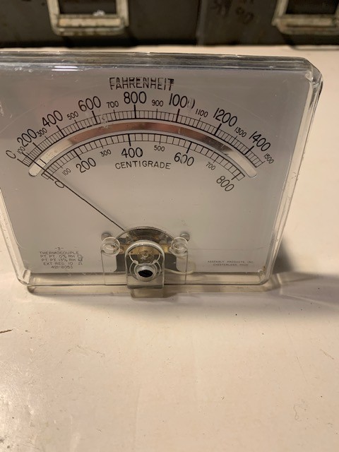 Assembly Products Industrial Temperature Gauge 1500 Degrees F Model 451