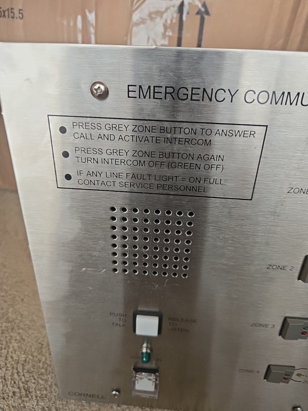 Cornell Emergency Communications 11″ Height 10″ Width Area Rescue Master Audio