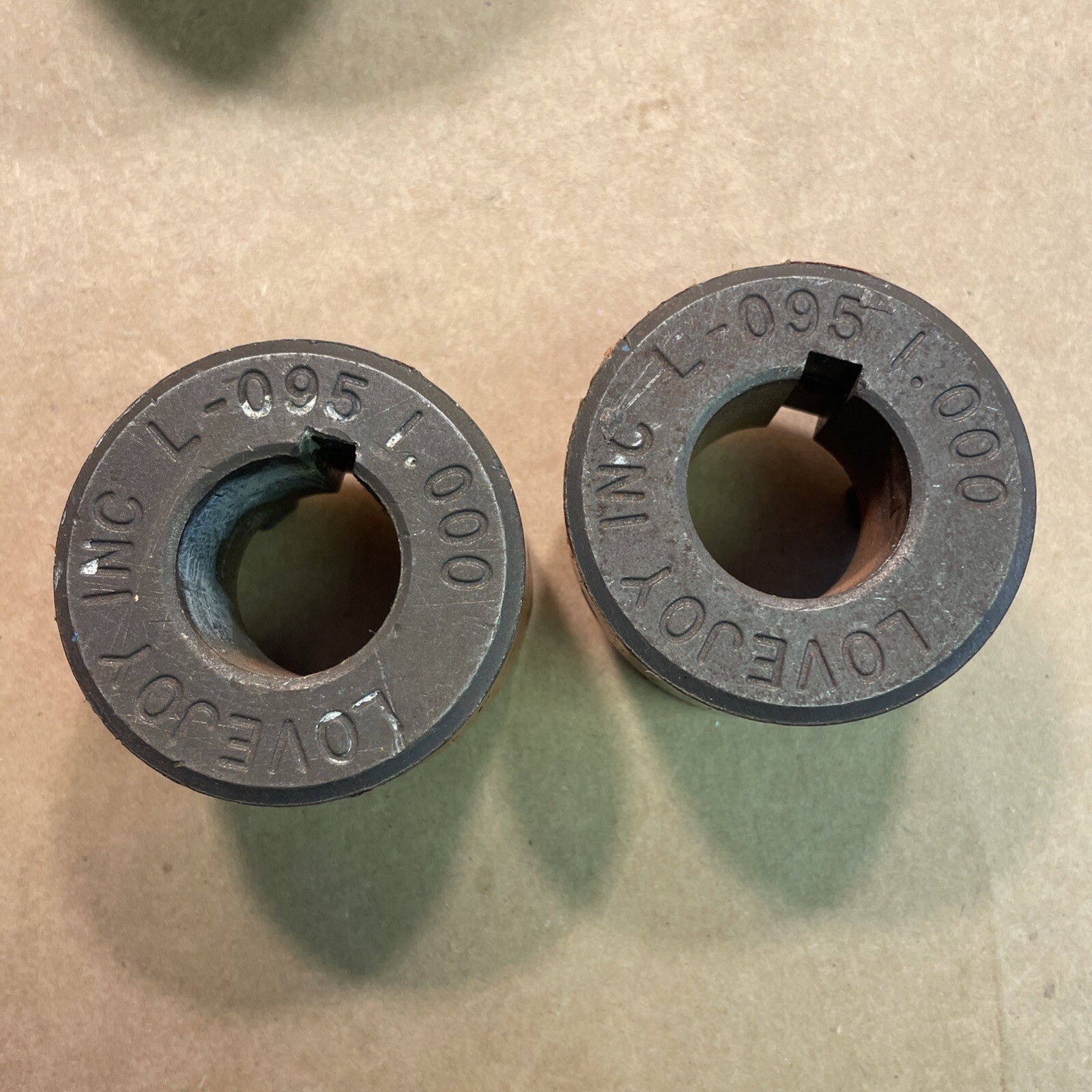 Lot of 6: LOVEJOY L Couplings L-150 L-110 L-100 L-095 JAW COUPLING