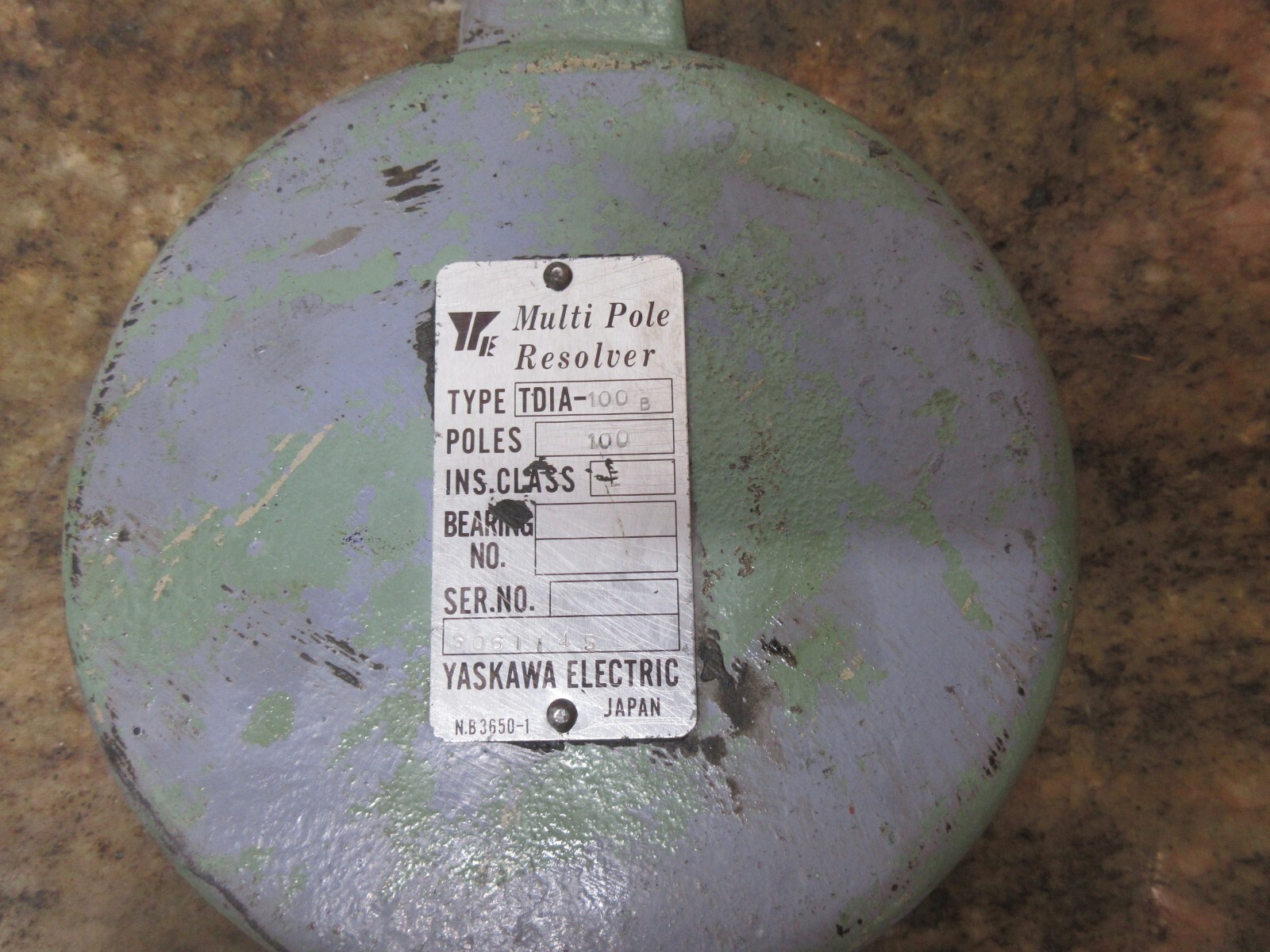 YASKAWA MULTIPOLE RESOLVER TDIA-100 B 100 POLES TDIA-100B ENCODER